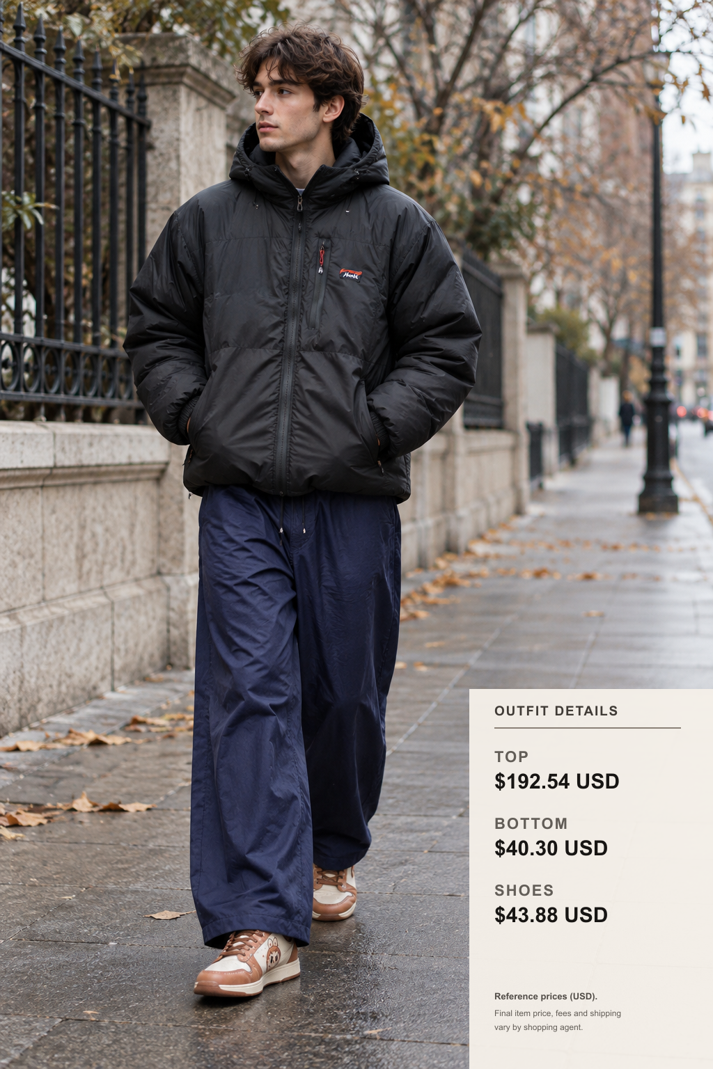 Nanga Winter Jacket: 3 Layering Ideas outfit 1 full-body street style for fashionreps