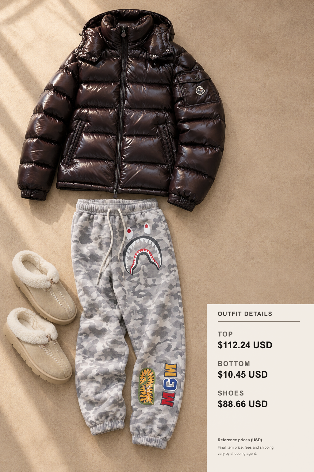 Nanga Winter Jacket: 3 Layering Ideas outfit 2 editorial flat lay for fashionreps