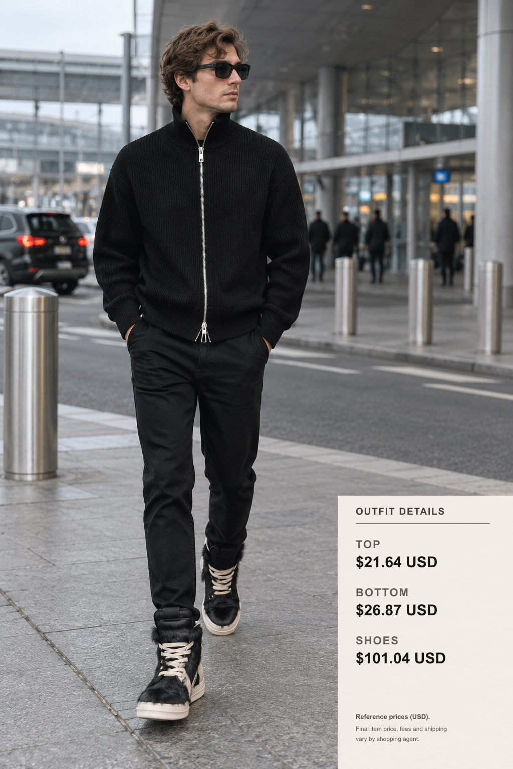 rick owens Jacket: Three Fall Layering Plans outfit 2 full-body street style for fashionreps
