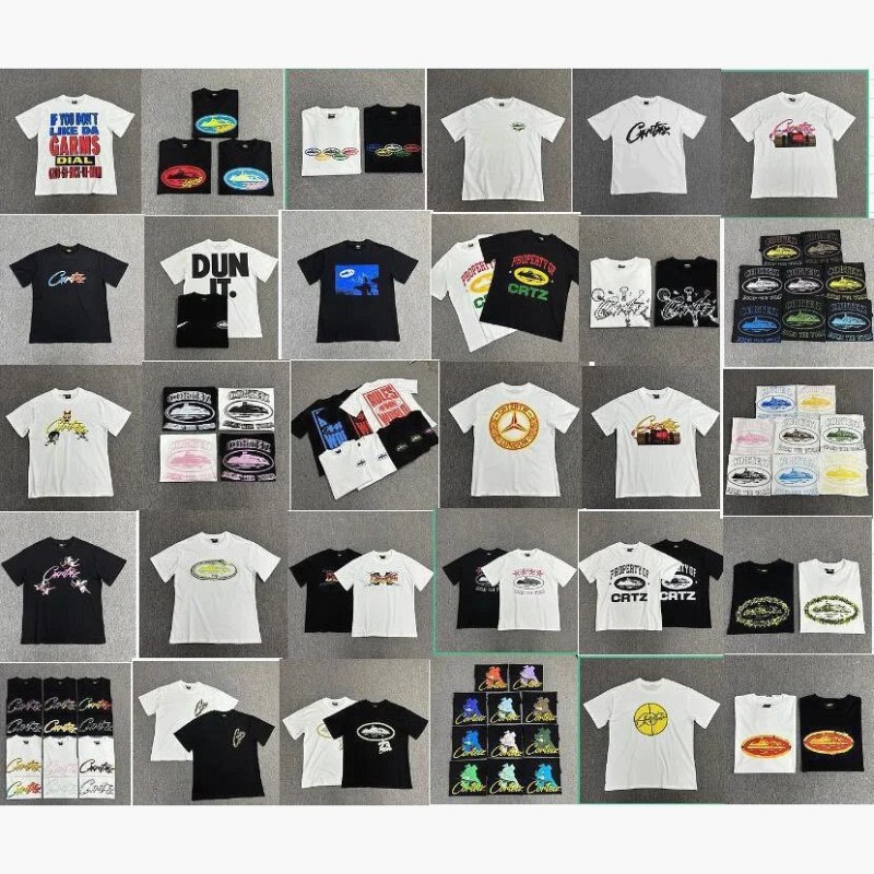 Corteiz Graphic Print Multicolor T-Shirt Collection Review: 3D Lettering, Loose Crew Neck