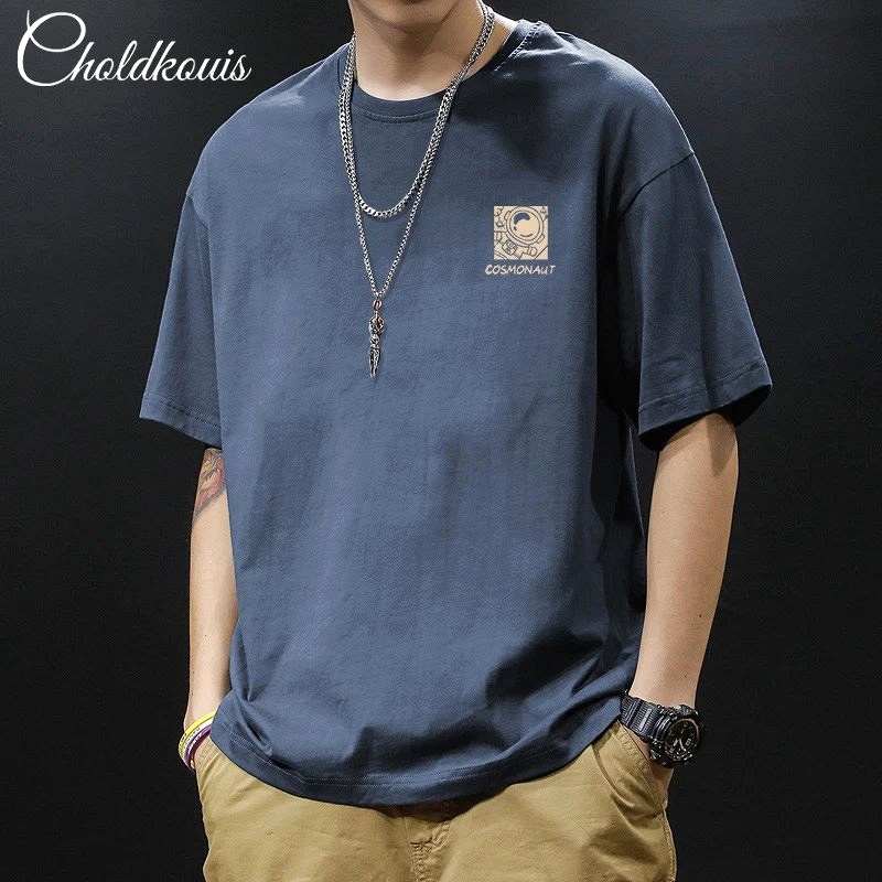 Foreign Trade Blue T-Shirt Review: A $5.97 Drop-Shoulder Cotton Tee