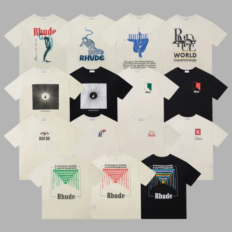 Rhude Multicolor T-Shirt Collection Review: Heavyweight Buyers, Mid-Weight Retailers, One 180–250g Listing